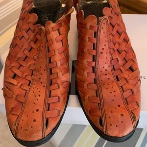 Red Rieker Anti-Stress Sling-Backs